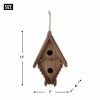 Wood Cottage Heart A-Frame Bird House